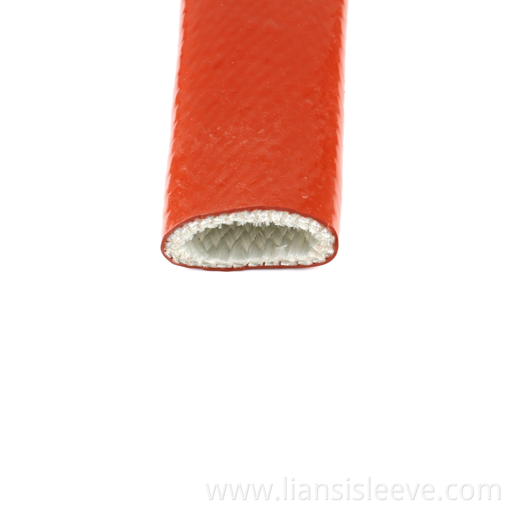 25mm 4000v Red High Temperature Heat Flame Abrasion Resistant Silicone Rubber Fire Sleeve2